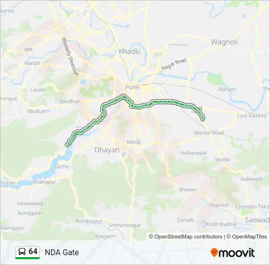 64 Bus Line Map
