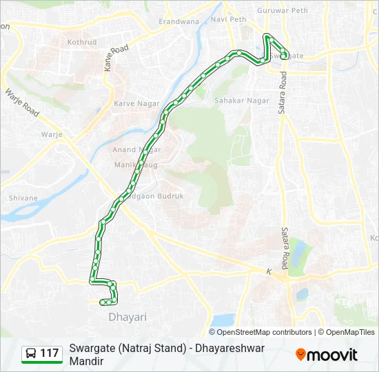 117 Bus Line Map