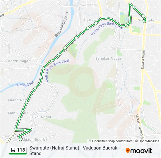 118 Bus Line Map