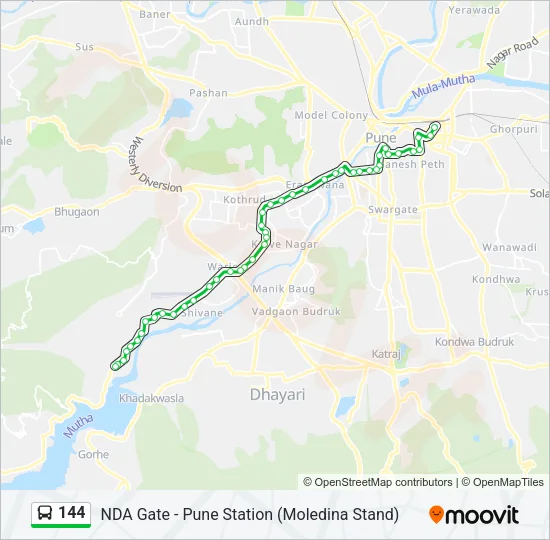 144 Bus Line Map