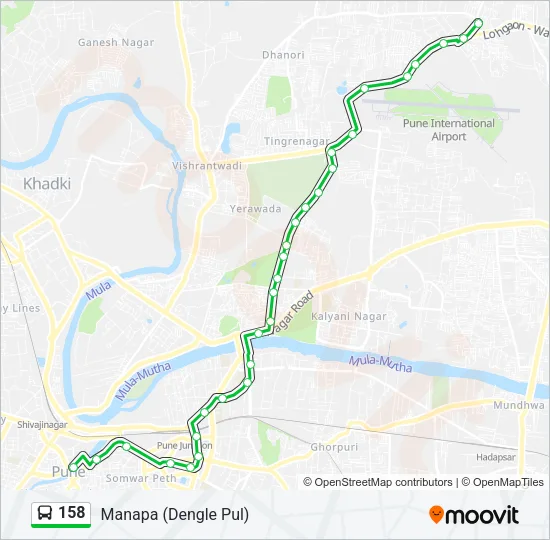 158 Bus Line Map