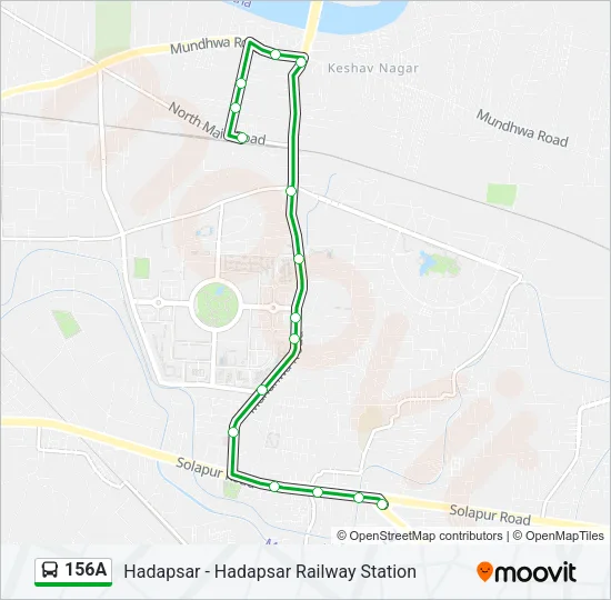 156A Bus Line Map