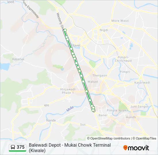 375 Bus Line Map