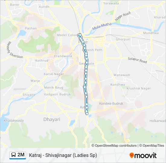 2M Bus Line Map