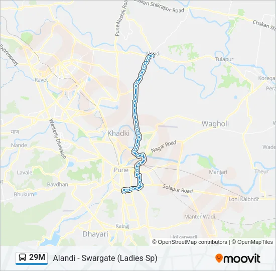 29M Bus Line Map