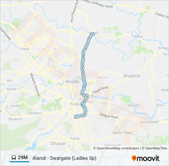 29M Bus Line Map