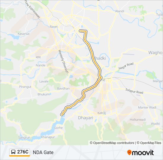 276C Bus Line Map