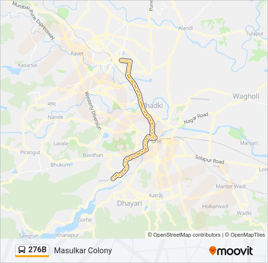 276B Bus Line Map