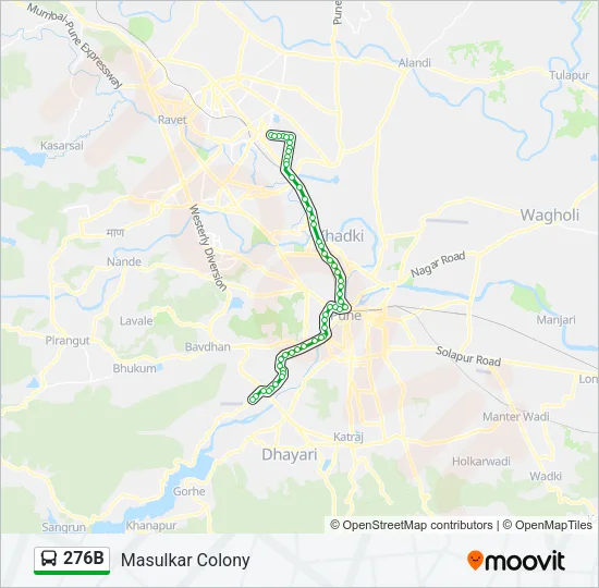 276B Bus Line Map