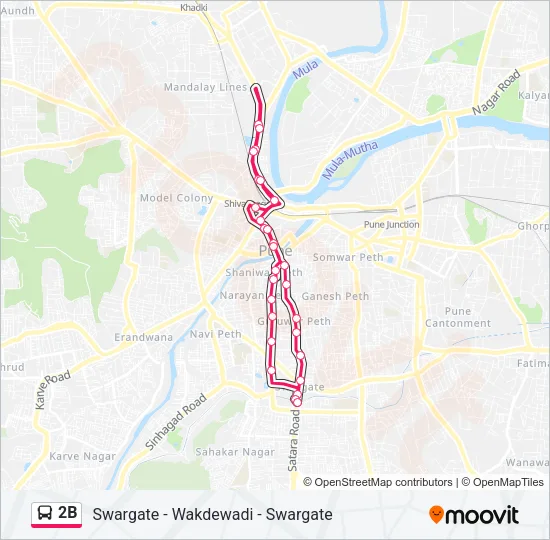 2B Bus Line Map