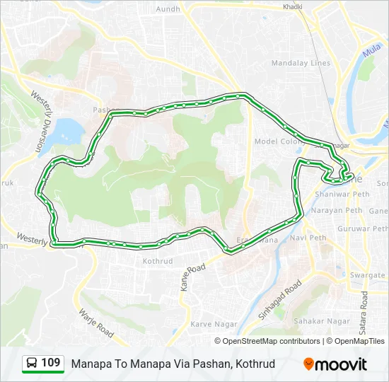 109 Bus Line Map