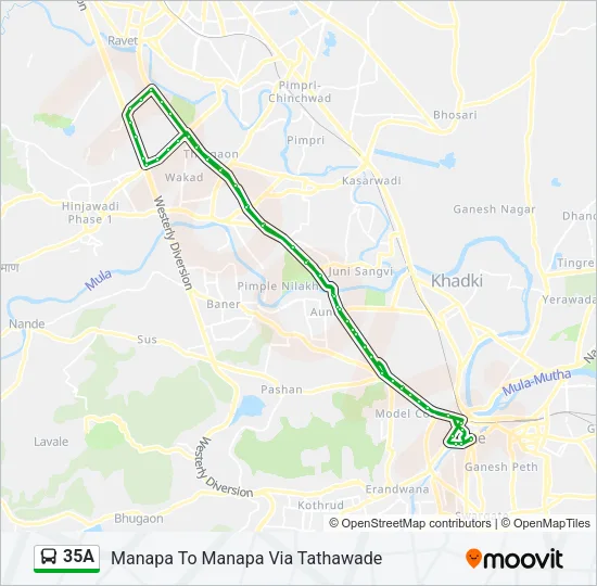 35A Bus Line Map