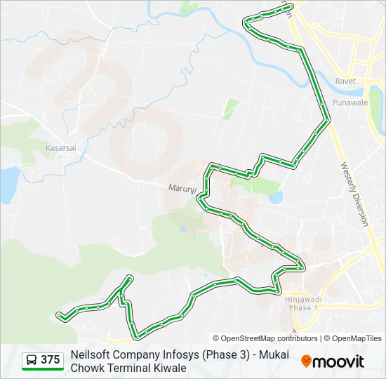 375 Bus Line Map