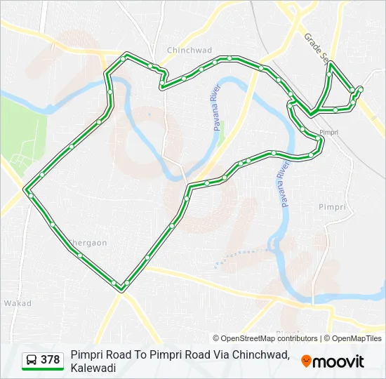 378 Bus Line Map