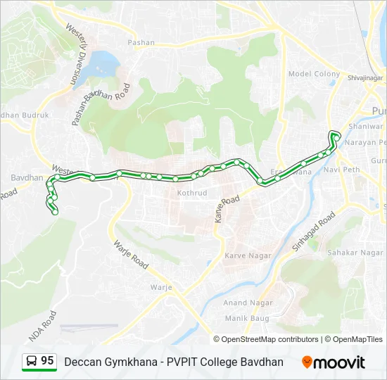 95 Bus Line Map