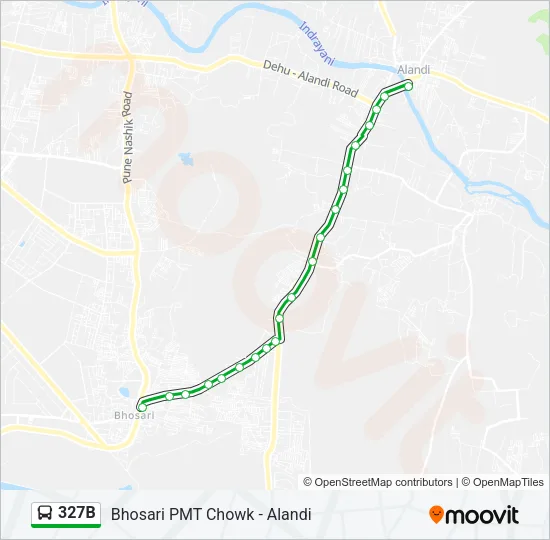 327B Bus Line Map