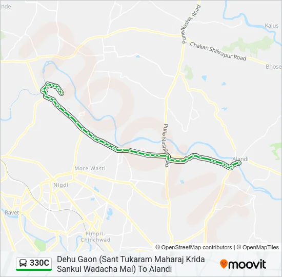 330C Bus Line Map
