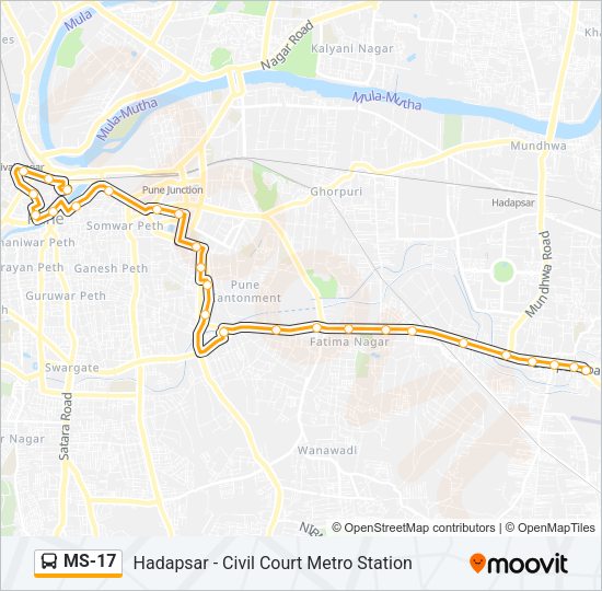 MS-17 Bus Line Map