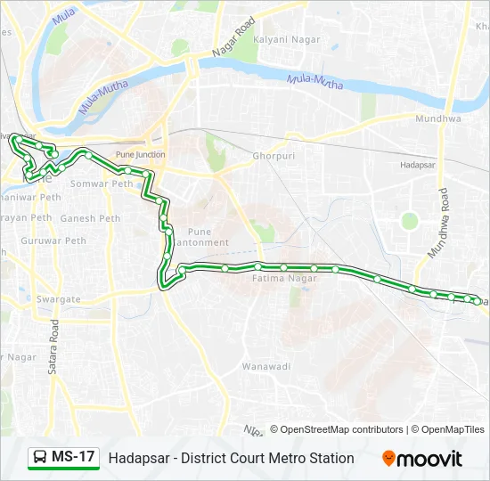 MS-17 Bus Line Map