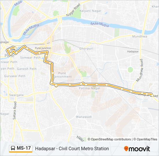 MS-17 Bus Line Map