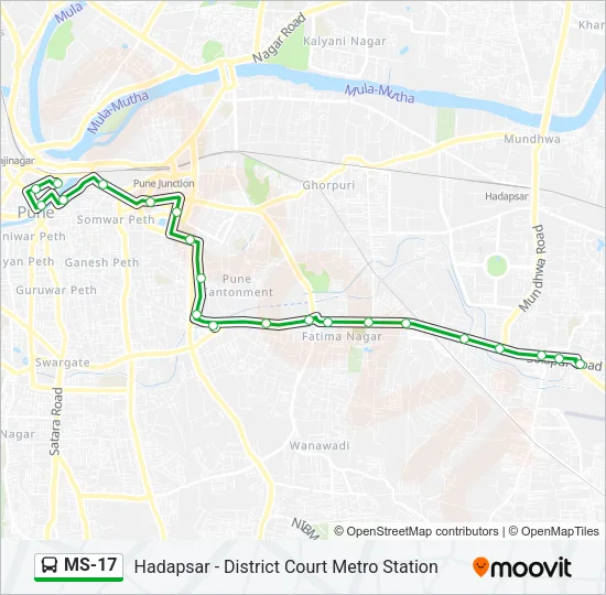 MS-17 Bus Line Map