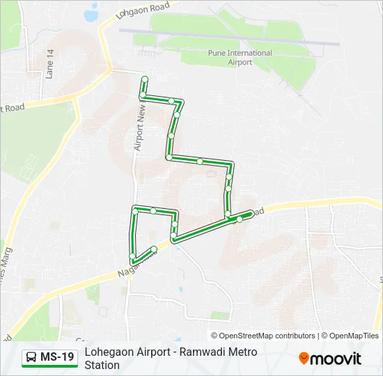 MS-19 Bus Line Map