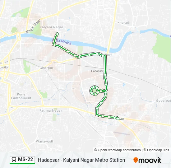 MS-22 Bus Line Map
