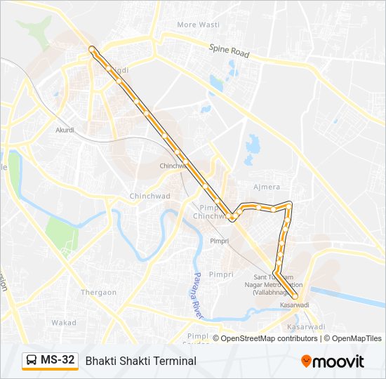 MS-32 Bus Line Map