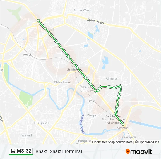MS-32 Bus Line Map