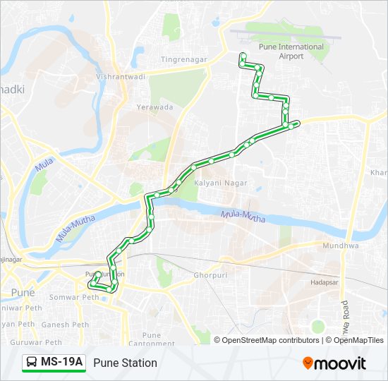 MS-19A Bus Line Map