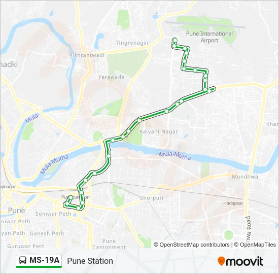 MS-19A Bus Line Map