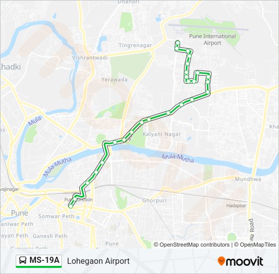 MS-19A Bus Line Map