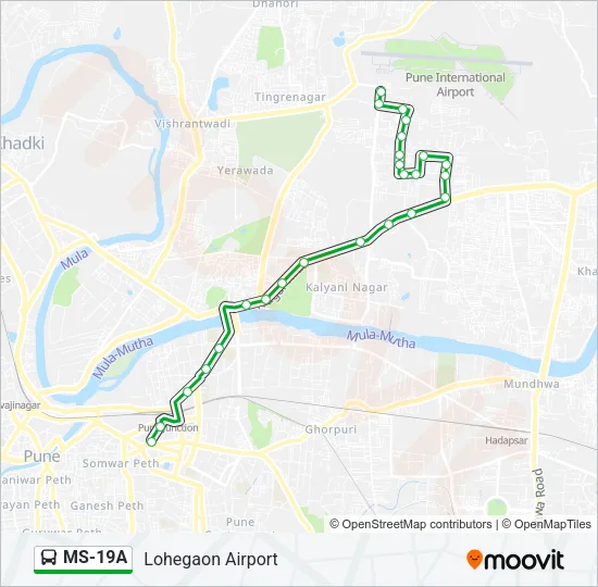 MS-19A Bus Line Map
