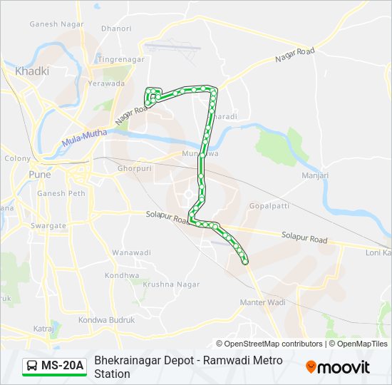 MS-20A Bus Line Map