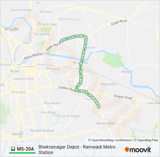 MS-20A Bus Line Map