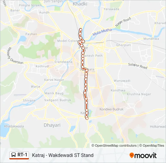 RT-1 Bus Line Map