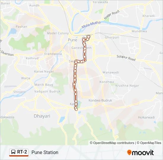 RT-2 Bus Line Map