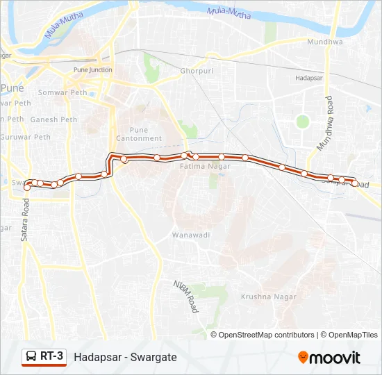 RT-3 Bus Line Map