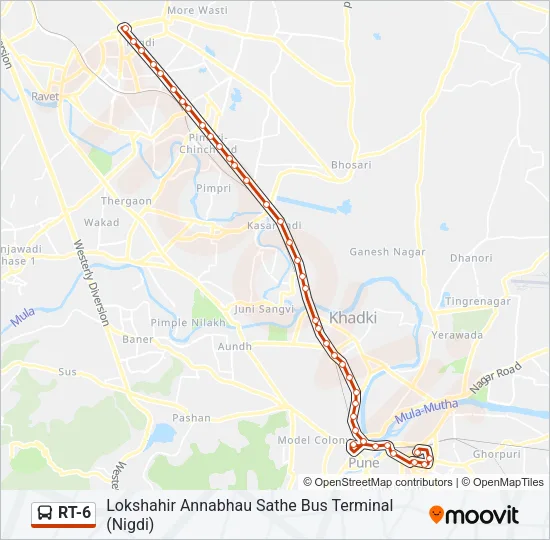 RT-6 Bus Line Map