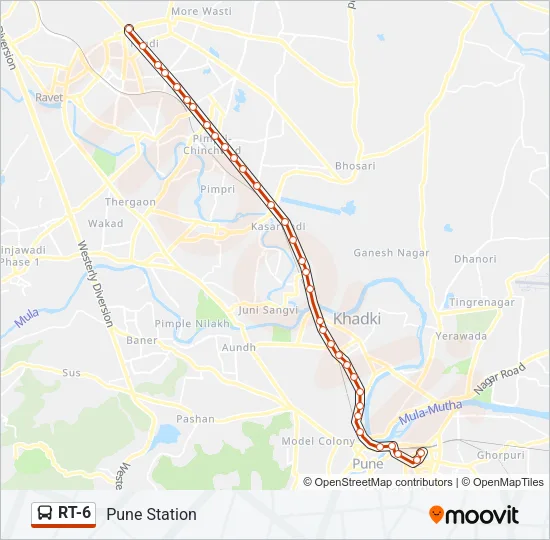 RT-6 Bus Line Map
