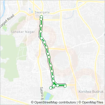 MS-13A Bus Line Map