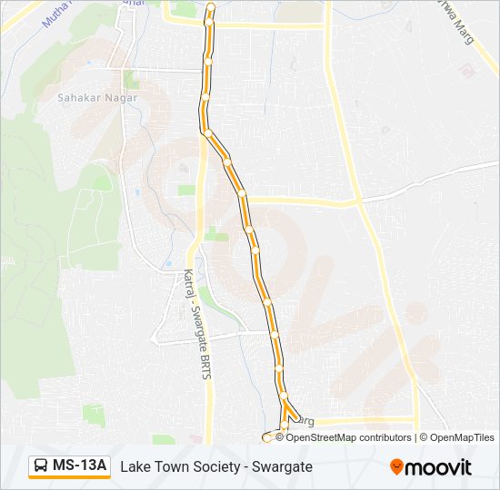MS-13A Bus Line Map