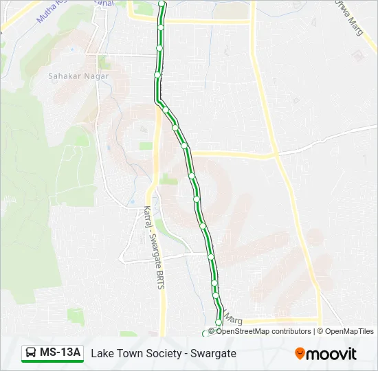 MS-13A Bus Line Map