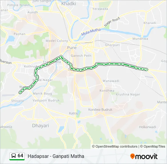 64 Bus Line Map