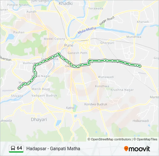 64 Bus Line Map