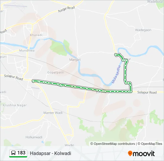 183 Bus Line Map