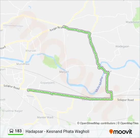 183 Bus Line Map