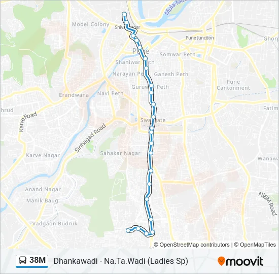38M Bus Line Map