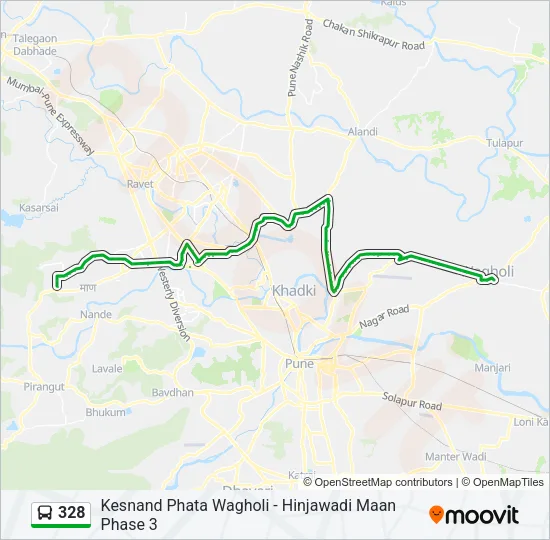 328 Bus Line Map