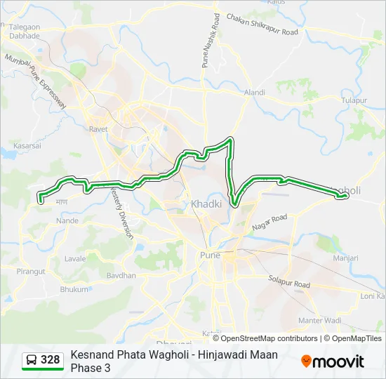 328 Bus Line Map